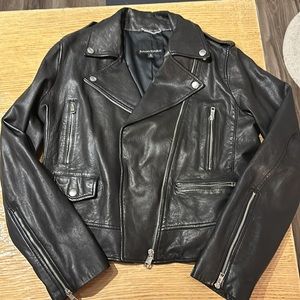 Like new Banana Republic leather moto jacket ladies M